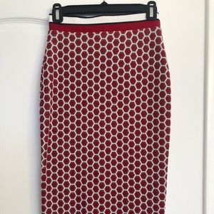 H&M print pencil skirt